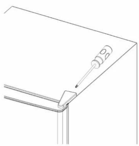 Vissani HVUF11SLF - Removing Plastic Hole Insert Plugs - 2