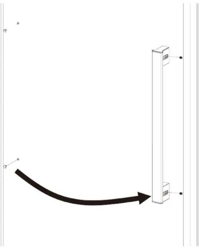 Vissani HVUF11SLF - Installing the handle. - 1
