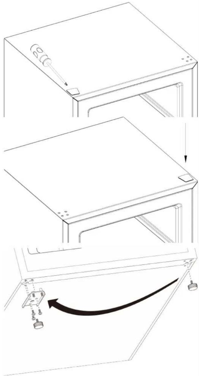 Vissani HVUF11SLF - Switching the hole covers - 1
