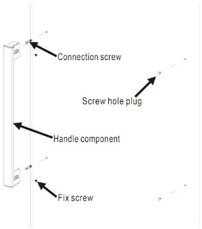 Vissani HVUF11SLF - Removing the handle - 1