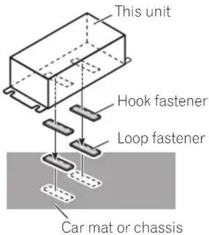 PIONEER CDSB10 - Installingwithhookandloop fasteners - 1