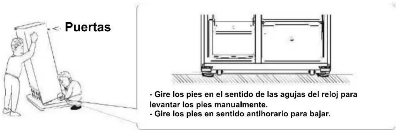 SCHNEIDER SCSBSWD529NFDAX - Nivelación del frigorífico - 1