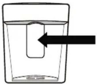 SCHNEIDER SCSBSWD529NFDAX - Avant d'utiliser le dispensateur d'eau pour la première fois, retirez et nettoyez le réservoir d'eau situé à l'intérieur du compartiment de réfrigération. - 3