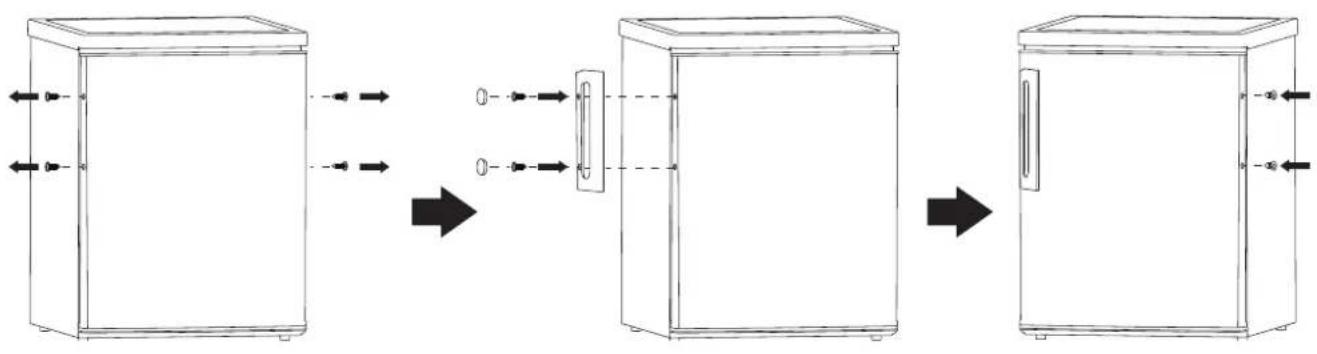 SCHNEIDER SCOD219S - Installer la poignée externe de la porte - 1