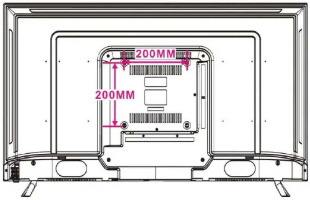 SCHNEIDER LED43SC680K - FIXATION MURALE - 1