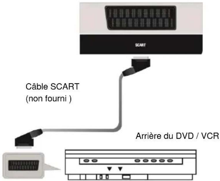 SCHNEIDER LED40SC610K - CONNEXION SCART (prise Péritel) - 1