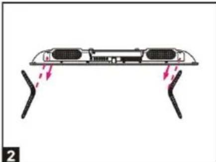 SCHNEIDER SCLED32SC204H - • Disassembly of the stand - 2