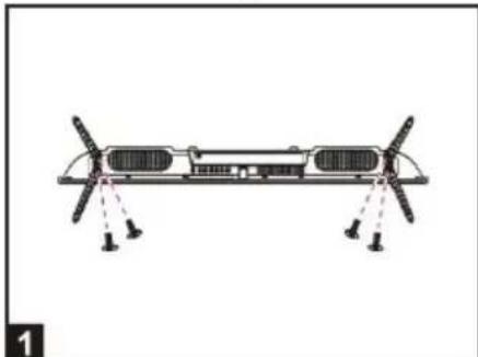 SCHNEIDER SCLED32SC204H - • Disassembly of the stand - 1