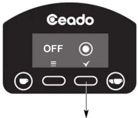 Ceado E6P - IMPOSTAZIONE TASTO START (E6P - E7P) - vedere Fig. 12 e Fig. 13 - 5