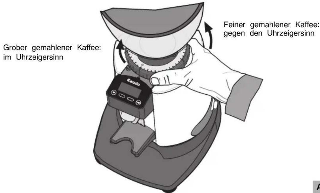 Ceado E6P - EINSTELLUNG ZUM MAHLEN DES KAFFEES - 2