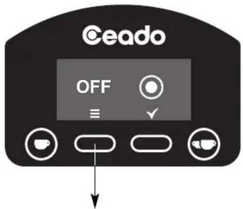 Ceado E6P - START BUTTON SETTING (E6P - E7P) - see Fig. 12 and Fig. 13 - 6