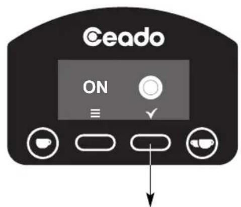 Ceado E6P - EINSTELLUNG DER STARTTASTE (E6P - E7P) - siehe Abb. 12 und Abb. 13 - 4