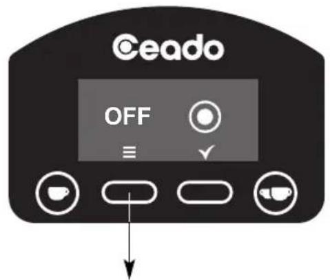 Ceado E6P - EINSTELLUNG DER STARTTASTE (E6P - E7P) - siehe Abb. 12 und Abb. 13 - 6
