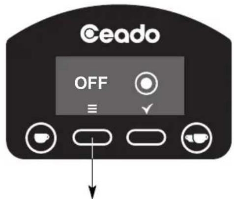Ceado E6P - REGULACIÓN BOTÓN START (E6P - E7P) - véase Fig. 12 y Fig. 13 - 7