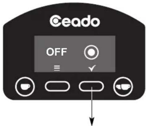 Ceado E6P - Réglage bouton démarrage (E6P - E7P) - voir fig. 12 et fig. 13 - 5