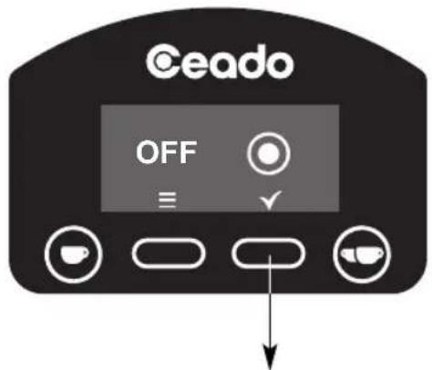 Ceado E6P - EINSTELLUNG DER STARTTASTE (E6P - E7P) - siehe Abb. 12 und Abb. 13 - 5