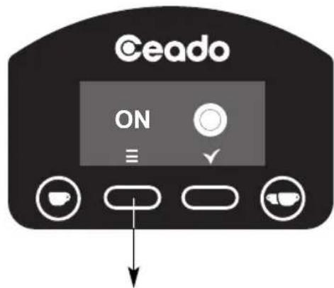 Ceado E6P - Réglage bouton démarrage (E6P - E7P) - voir fig. 12 et fig. 13 - 7
