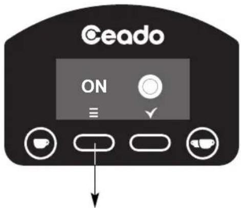 Ceado E6P - START BUTTON SETTING (E6P - E7P) - see Fig. 12 and Fig. 13 - 7