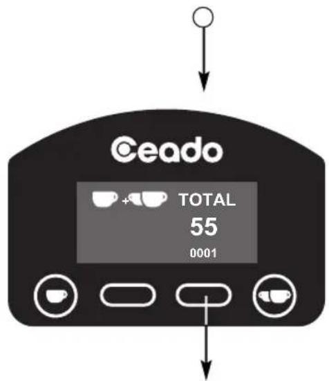 Ceado E6P - - Ablesen der Zähler - 6