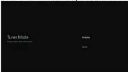 Tuner Mode Auto when the Tuner mode is Auto