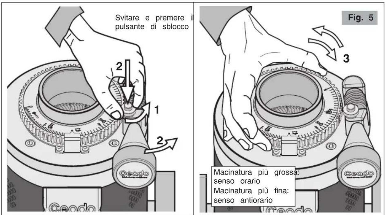 Ceado E37ZHero - REGOLAZIONE MACINATURA - 4