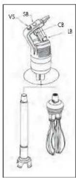 Robot Coupe MP 550 Turbo - - Safeties on motor overload protection : - 2