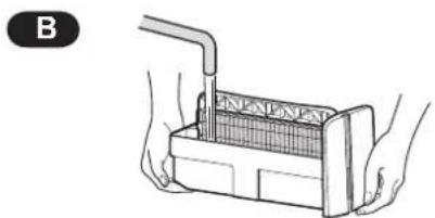 SHARP KCP110UW - Fill the Humidifying Tray with tap water using method "A" or "B". - 2
