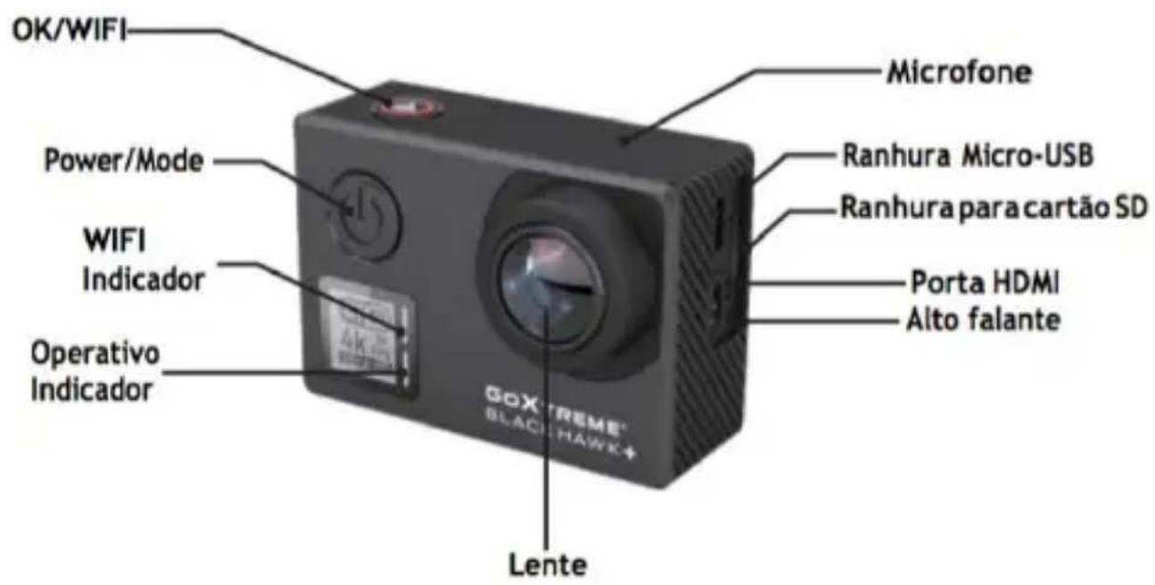 EASYPIX GoXtreme Black Hawk+ 4K - Discrição do produto - 1