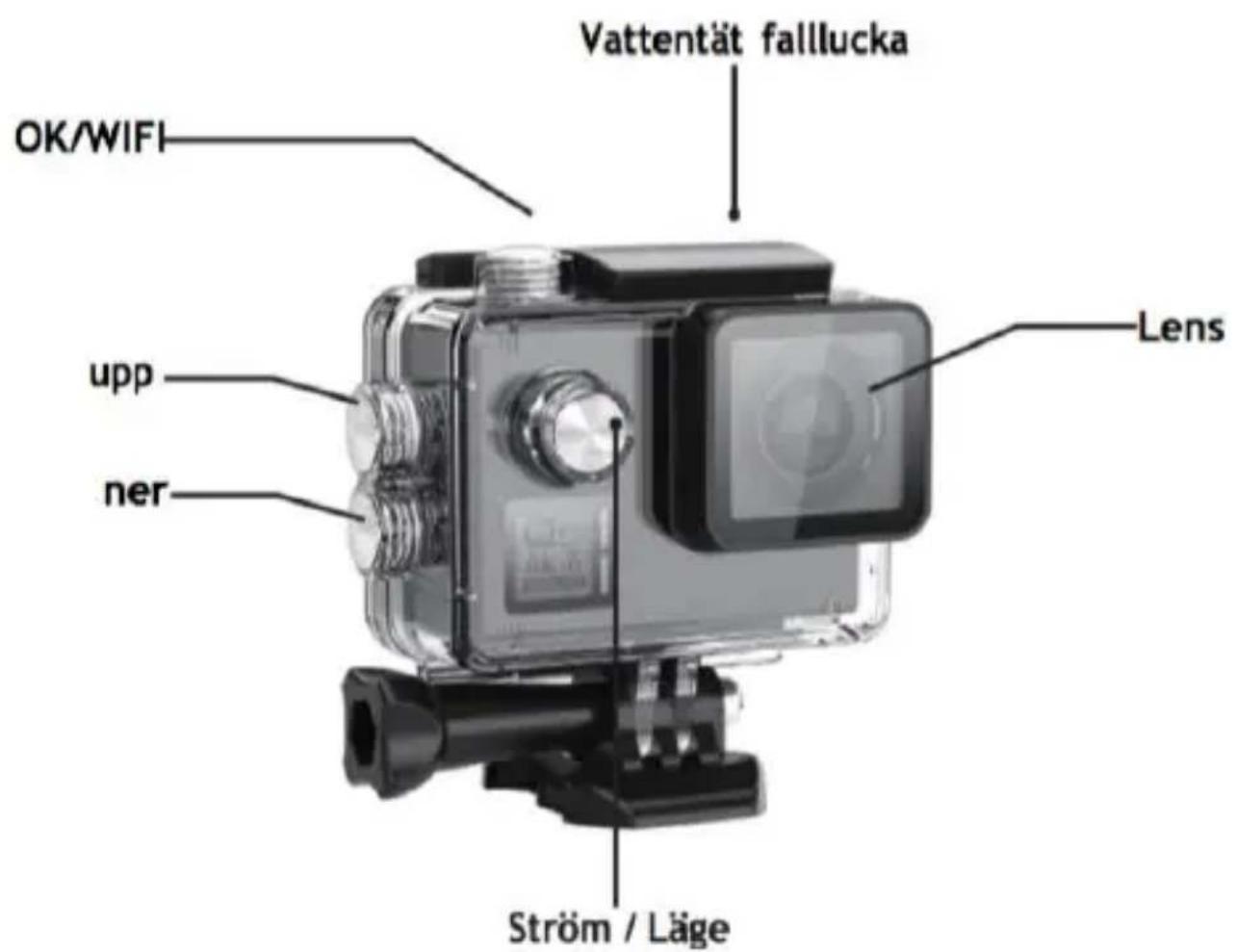 EASYPIX GoXtreme Black Hawk+ 4K - Vattentät fallbeskrivning - 1