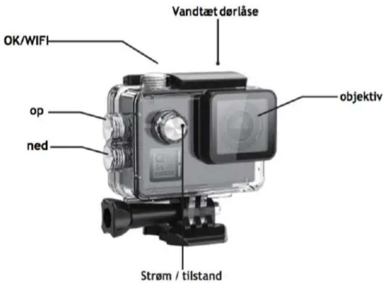 EASYPIX GoXtreme Black Hawk+ 4K - Vandtæt Case Beskrivelse - 1