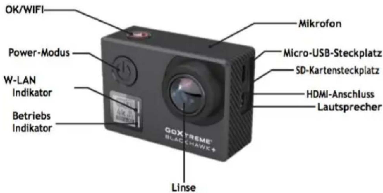 EASYPIX GoXtreme Black Hawk+ 4K - Beschreibung der Kamera - 1