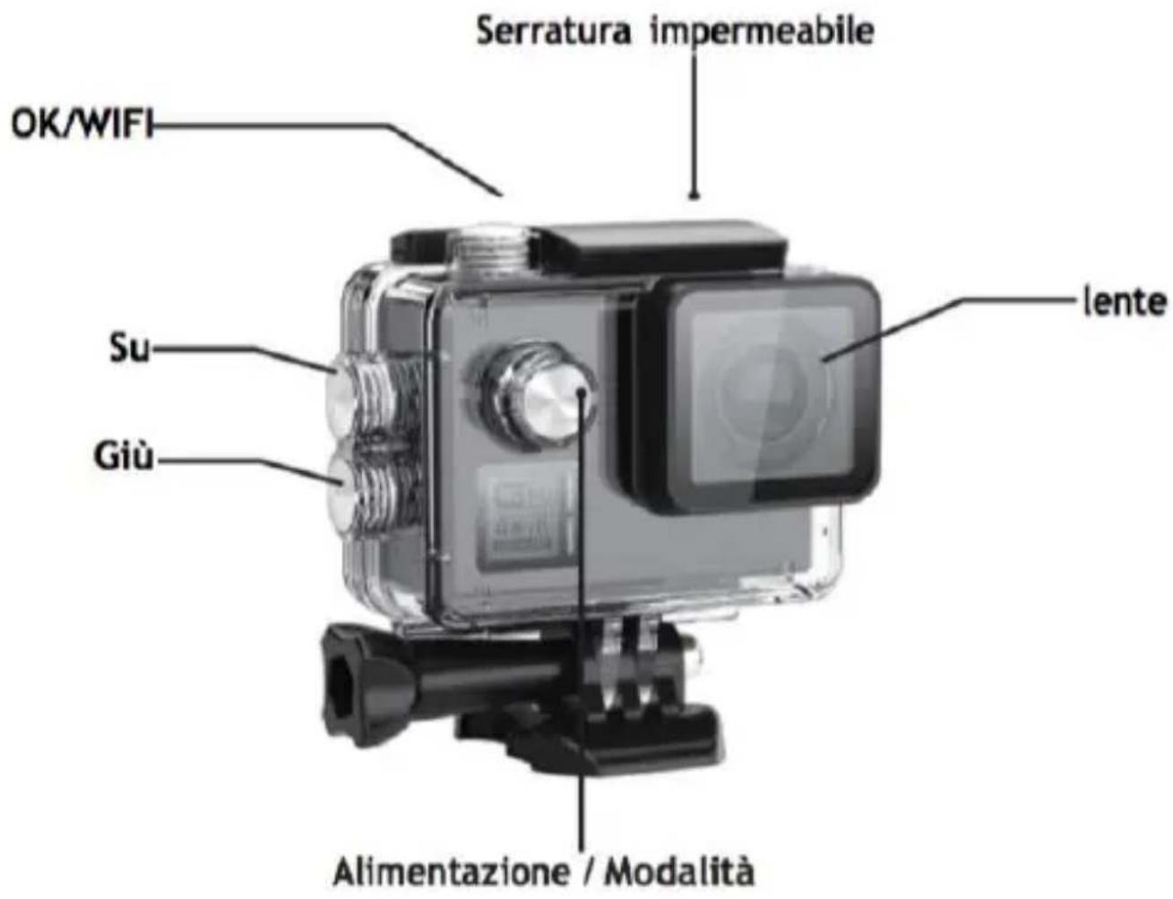 EASYPIX GoXtreme Black Hawk+ 4K - Descrizione del caso impermeabile - 1