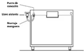 HOTPOINT-ARISTON A6GG1F EX - Conexión de gas con tubo flexible de goma - 1