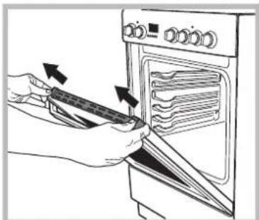 HOTPOINT-ARISTON A6GG1F EX - Desmontaje y montaje de la puerta del horno: - 4