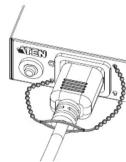 ATEN KN4124VA - Fixation des câbles - 1