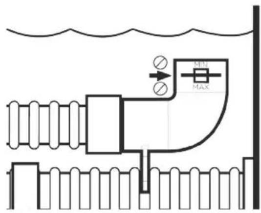 HAYWARD Whaly - Conexión al skimmer: - 2