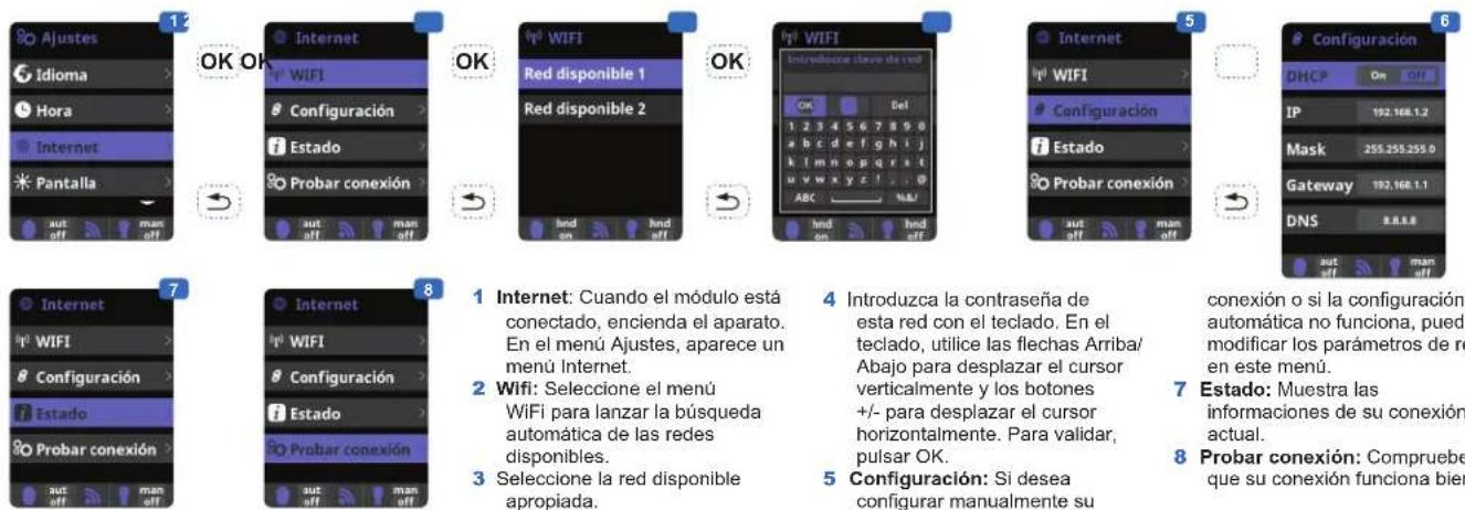 HAYWARD Control Station - Ajuste del módulo WiFi - 1