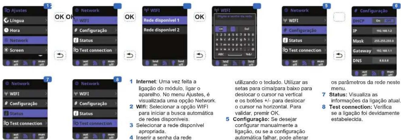 HAYWARD Control Station - Ajuste do módulo Wi-Fi - 1