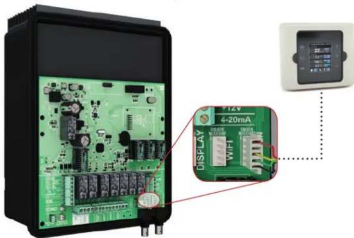 HAYWARD Control Station - Installing the screen wall-mounting kit (not supplied) - 1