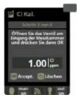 HAYWARD Control Station Panel - MESSUNGEN / Kalibrierung Freies Chlor - 2