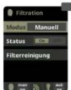 HAYWARD Control Station Panel - FILTRATION / Modus Manuell - 1
