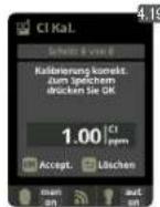 HAYWARD Control Station Panel - MESSUNGEN / Kalibrierung Freies Chlor - 1
