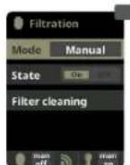 HAYWARD Control Station Panel - FILTRATION / Manual mode - 4