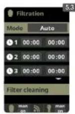 HAYWARD Control Station Panel - FILTRATION / Automatic mode - 1