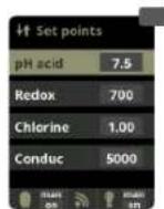 HAYWARD Control Station Panel - MEASURES / Setpoints - 6