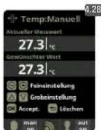 HAYWARD Control Station Panel - PRESSUNGEN / Kalibrierung Temperatur - 1