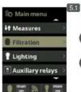 HAYWARD Control Station Panel - FILTRATION / Manual mode - 3