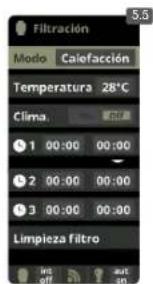 HAYWARD Control Station Panel - FILTRACION / Modo Calefacción - 1