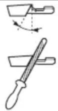 HUSQVARNA 350i - Filing equipment and filing angles - 4