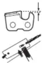 HUSQVARNA 350i - Filing equipment and filing angles - 6
